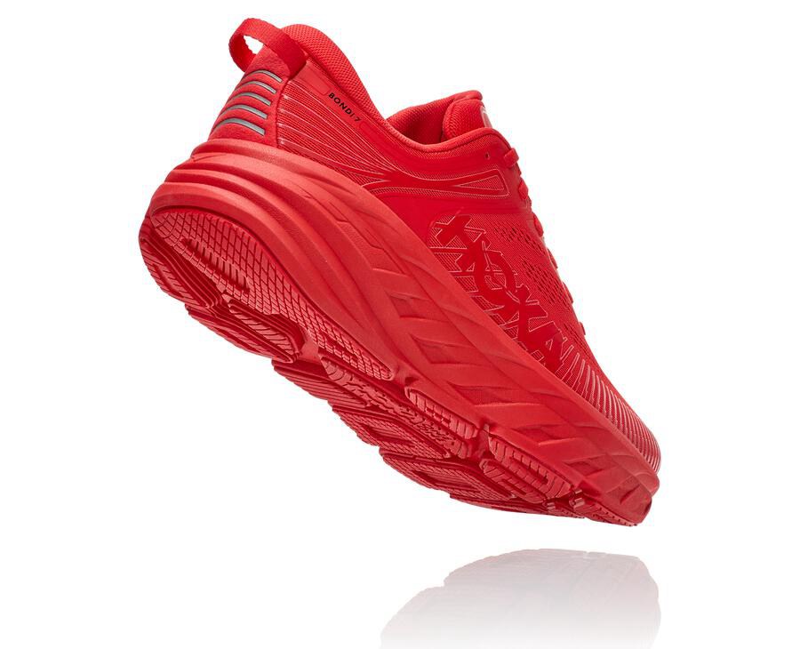 Zapatillas Running Hoka One One Hombre - Bondi 7 - Rojas - VCT897635